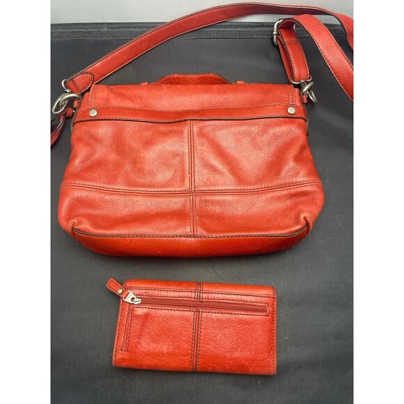 Vintage 1954 Fossil Maddox Long Live Crossbody Messenger Bag and Wallet - Picture 8 of 12